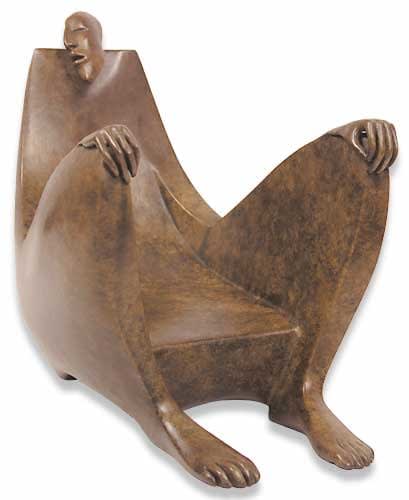 fauteuil, sculpture, bronze, isabel miramontes, fauteuil, art thema heyi gallery, art contemporain, brussels