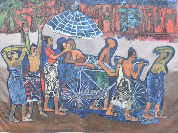 Bruce Onobrakpeya, Rain & Cry at Otorogba II, 1974/2020