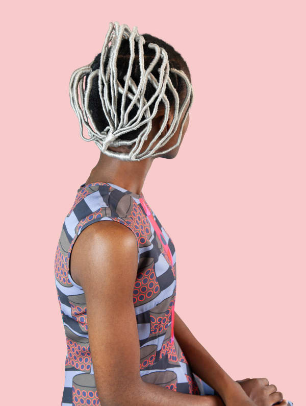 Medina Dugger, Silver Agaracha from the series CHROMA: an Ode to J.D. ‘Okhai Ojeikere’, 2017