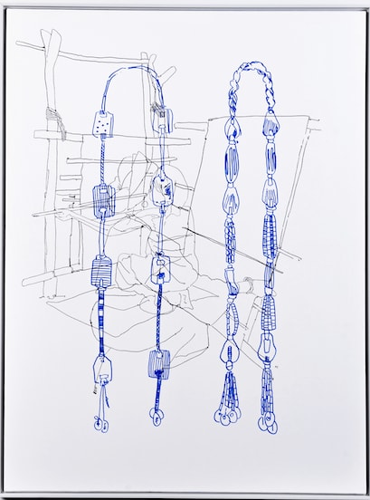 Tejumola Adenuga, Weaving Wives, 2024