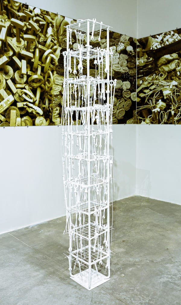 Ndidi Dike, Panoramic Meditation: Dipstick Totem, 2020-2021