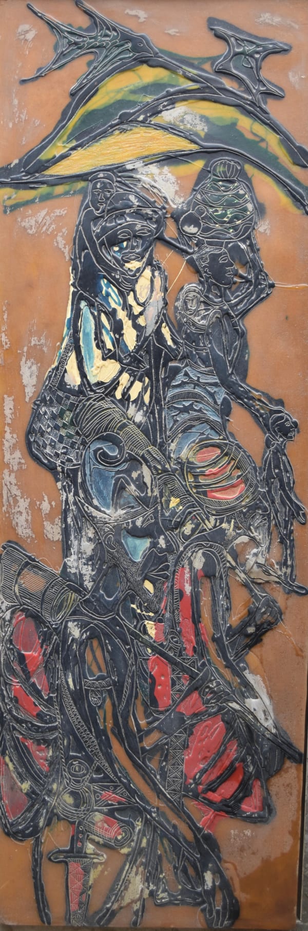 Bruce Onobrakpeya, Travellers, 1978