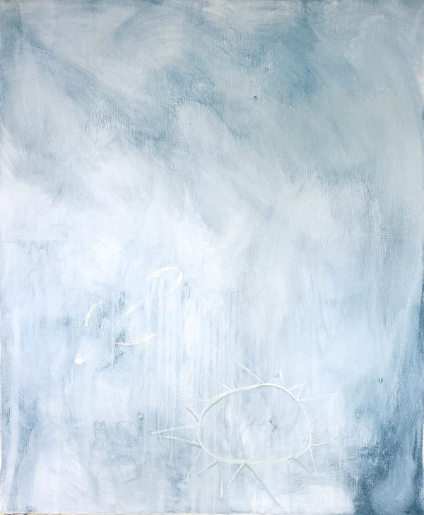 Spencer Magnan, The Last Fish Painting (transcending or leaving), 2024