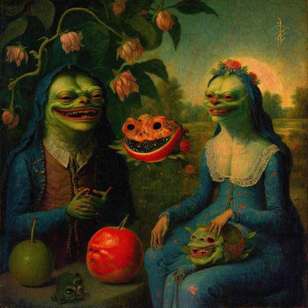 Dayana Matasheva, Pepe uncovered (the genesis), 2023