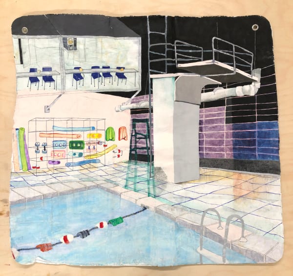 Frédérique Laliberté, Piscine droite, 2021