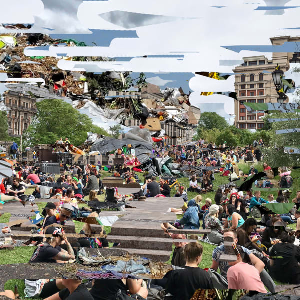 Anna Titova, City reclaimed by the multitude-4, 2021