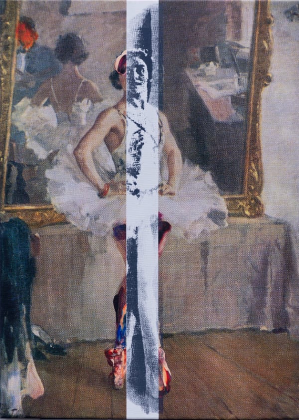 Mika Plutitskaya, Portrait of the ballerina Olga Lepeshinskaya N3, after A. Gerasimov, 2023