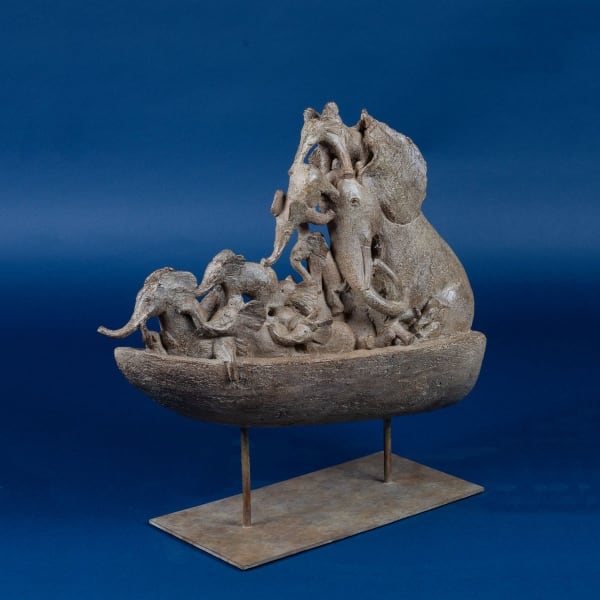 Sophie Verger, Barque aux éléphants / Elephant boat, 2023