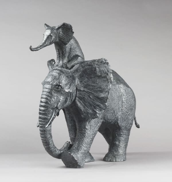 big mahout sophie verger elephant sculpture contemporary bronze sculpture garden interior design animal sculpture art Art Gallery Brussels Brussels Art Gallery