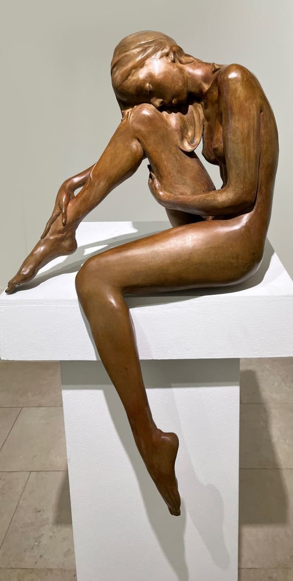 Stücke von mir mit mir Marc de Corte tanzende Frau Skulptur Tanzskulptur Mädchenskulptur Gartenskulptur Bronzeskulptur zeitgenössische Skulptur Art Yi Galerie Brüsseler Kunstgalerie