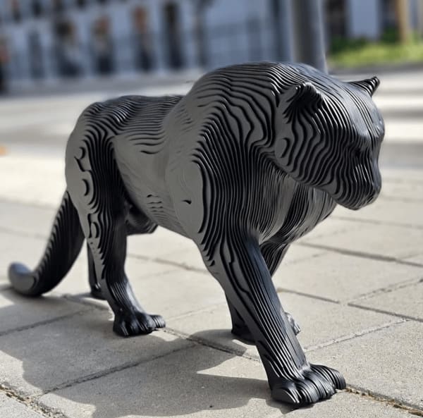 Leone Löwe zeitgenössische Tierskulpturkunst von Jean-Paul KALA