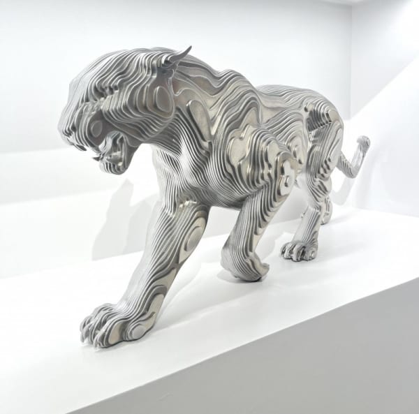 Furiosa lion sculpture contemporaine animalière art de Jean-Paul KALA