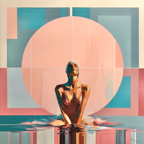 Damien Bassez, Le rose de l'eau / The pink of the water, 2024