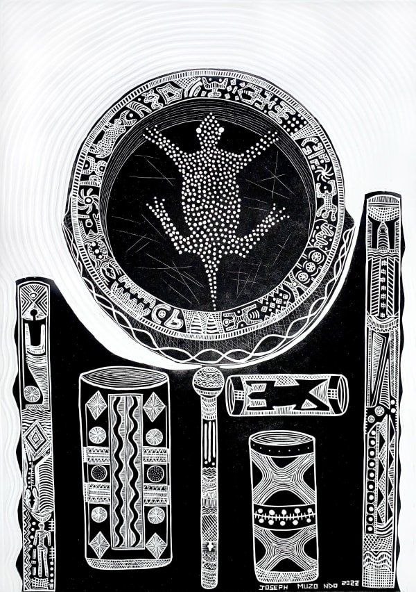 Joseph Muzondo, Motifs of Power, 2022