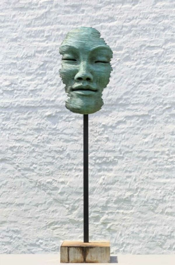 Anton Smit, Faith Mask - Medium - Freestanding - Long Base, 2022