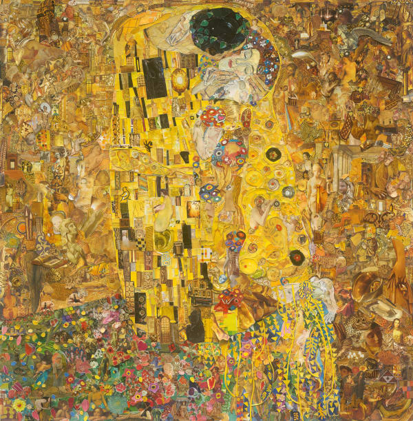 Vik Muniz, Belvedere Museum (The Kiss After Klimt) (Repro), 2017