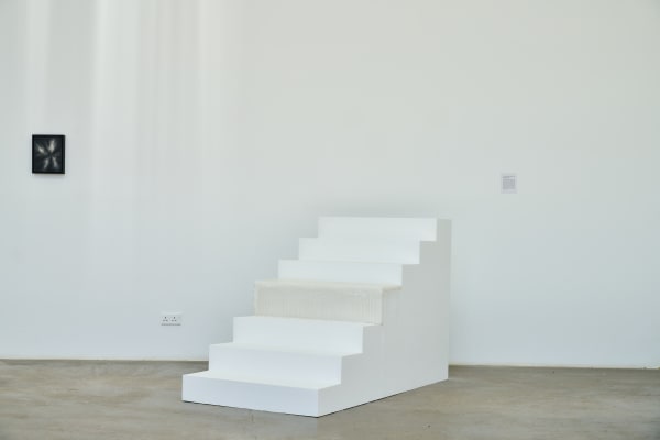 Sara Abdu As True Arrival Dissolves Destination…, 2026 Plywood and paraffin wax 106.5 x 88.5 x 171.5 cm