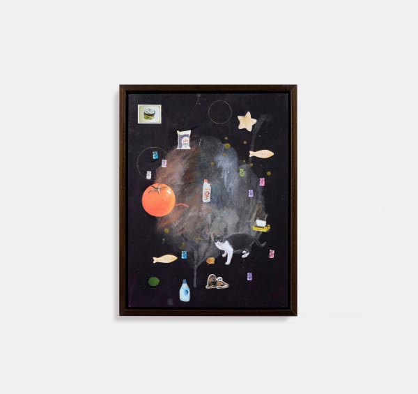 Sarah Abu Abdallah Untitled, 2025 Mixed media on canvas Flat dimensions: 30.5 x 40.6 cm
