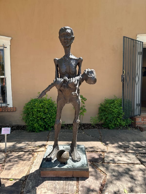 Kenneth Smith African Crucifix, 2002 Bronze 6' x 2' x 2'