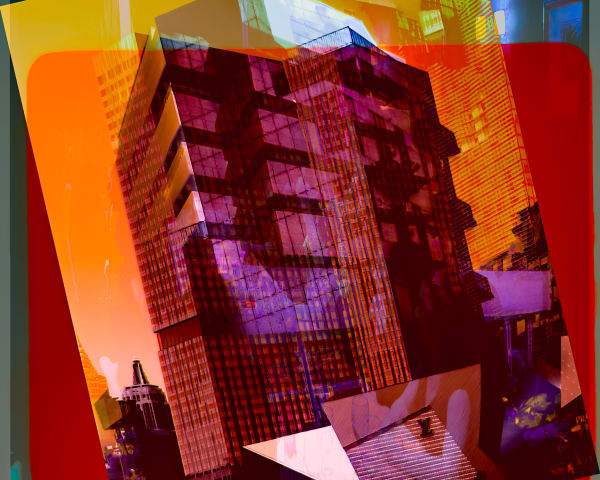 Brooks Williams, Building in Red, 2023