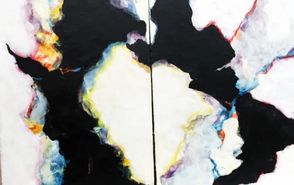 ELLEN KOMENT, Black Meets White , 2022