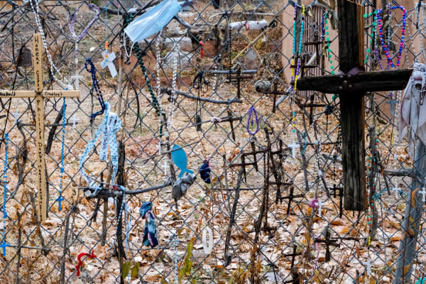 Anne Kornfeld The Fence at Chimayo, 2020 Archival Pigment Print 24 x 36 in 61 x 91.4 cm