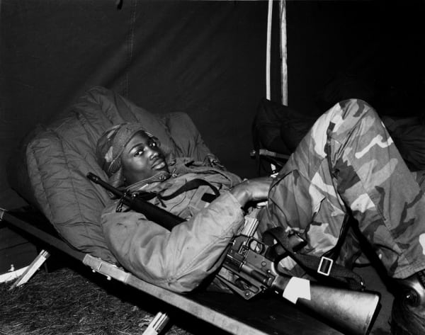 Lynn Whitney Cot, 1984 Former Fort Devens, MA Gelatin Silver Print 16"x20"