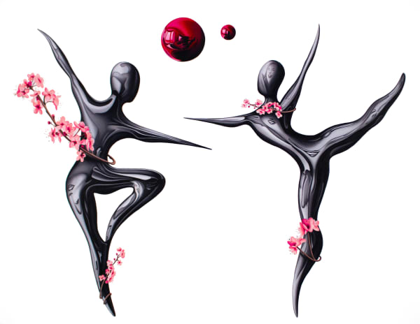 Tanner Valant Faceless, 2023 Color Pencil Drawings 29 x 23 in 73.7 x 58.4 cm