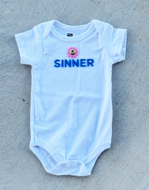 Christine Sullivan, Sinner Onsies, 2024