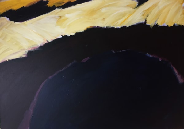 ELLEN KOMENT The Light Shines On The Coast Oil on Canvas 5 x 7 in 12.7 x 17.8 cm