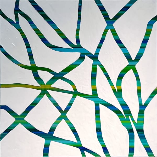 Karrie Hovey, 29 Entwine (Green/Blue) , 2025
