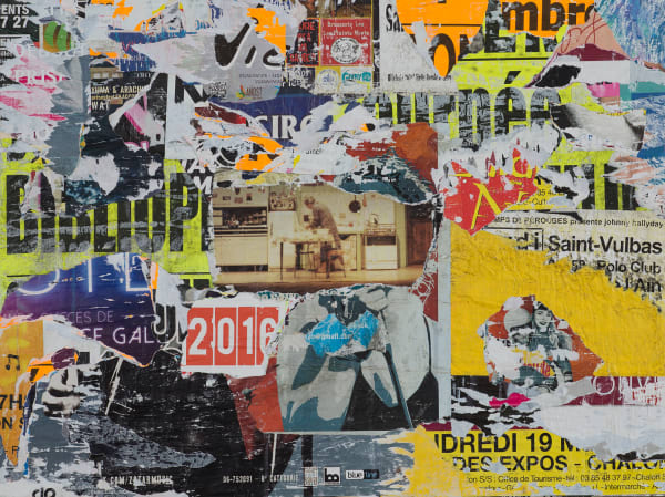 William Greiner 2016 Collage 36 x 48 in 91.4 x 121.9 cm