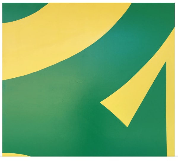 William Greiner Road Signs in Designer Color (Green), 2017 Acrylic on canvas 48 x 48 in 121.9 x 121.9 cm