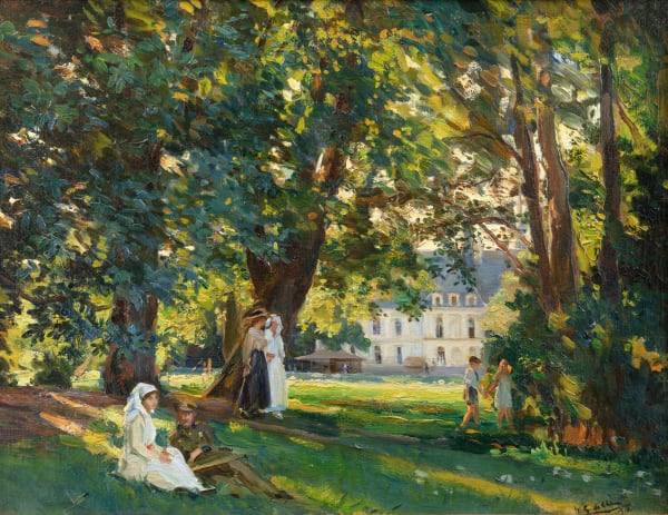 Wilfrid de Glehn, The English Hospital at Arc en Barrios, 1916