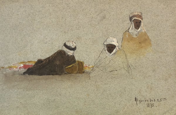 Robert Swain Gifford, Three Arab Figures, 1875