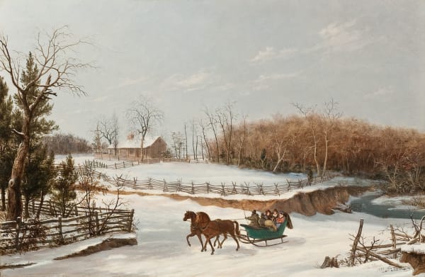 Thomas Birch, The Sleigh Ride, 1838