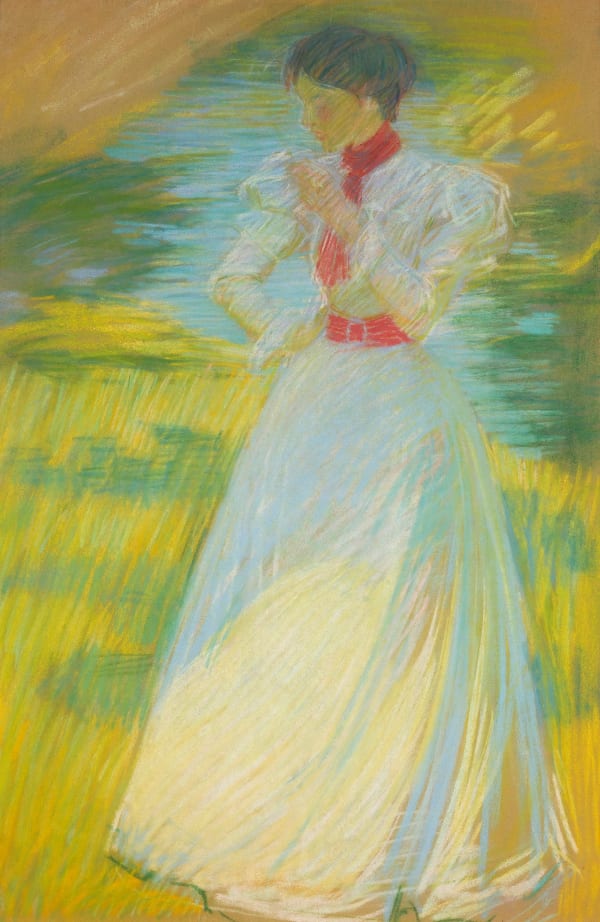 Philip Leslie Hale, Woman with Red Sash, 1897