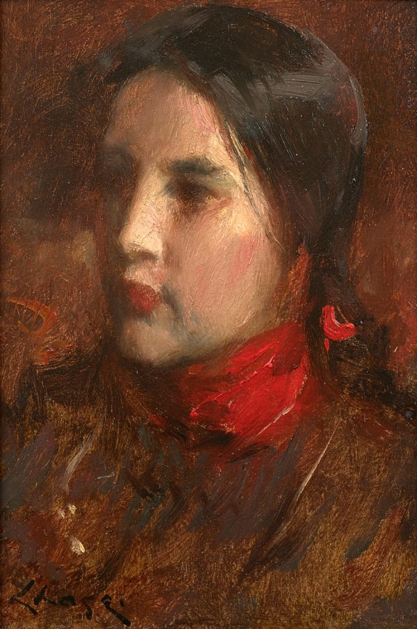 William Merritt Chase, Portrait of Alice Gerson, c. 1883