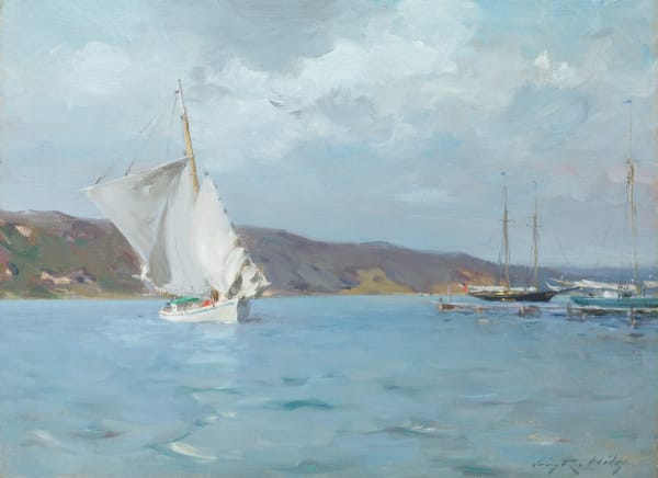 Irving Ramsey Wiles, The White Sloop (Peconic Bay), 1907