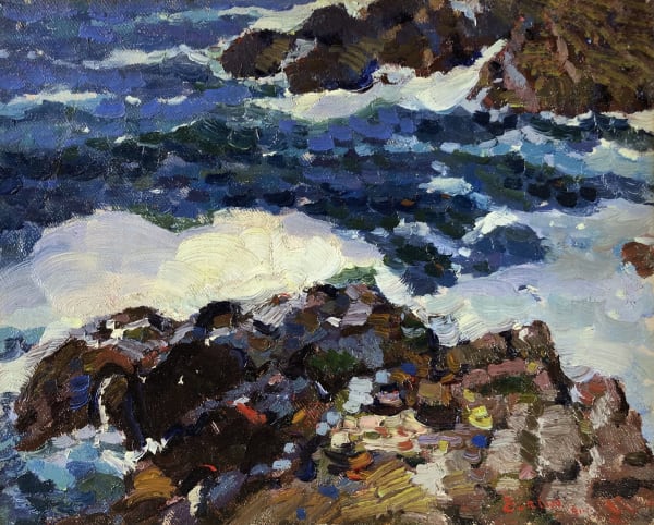 Paul Burlin, Rocks and Sea, 1914