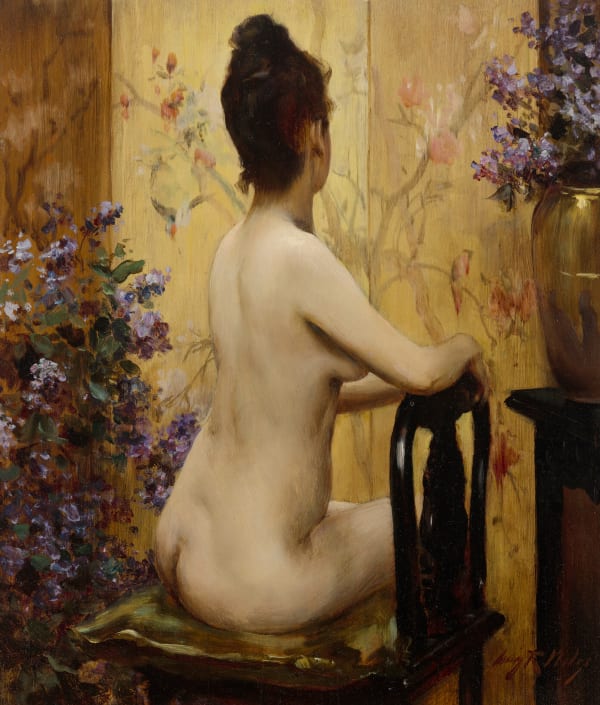 Irving Ramsey Wiles, Seated Nude