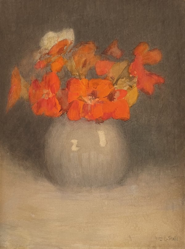 Henry Bayley Snell, Still Life of Red Geraniums