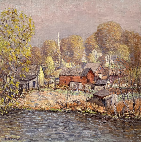 Kenneth Nunamaker, Early View of Stockton, New Jersey, 1930