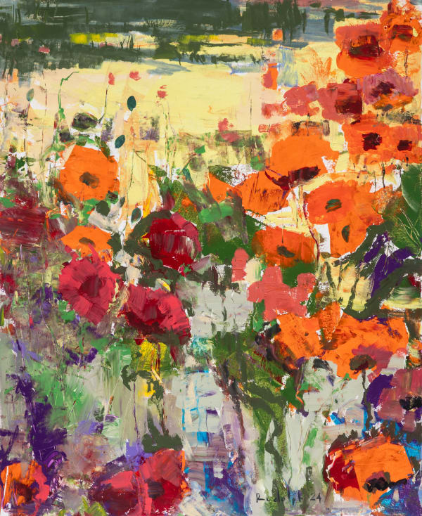 Peter Rudolph, Poppies in Sunshine, 2024
