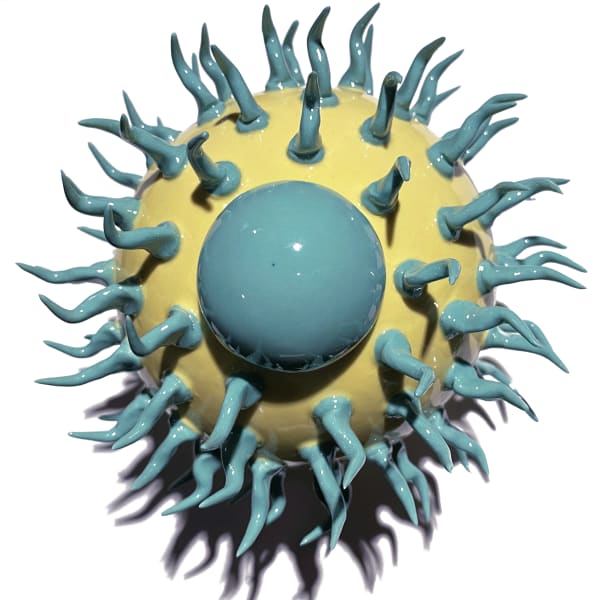 Myung Nam An, Eyes, 2014, ceramic, 15 x 15 x 11.5 cm. © Myung Nam An