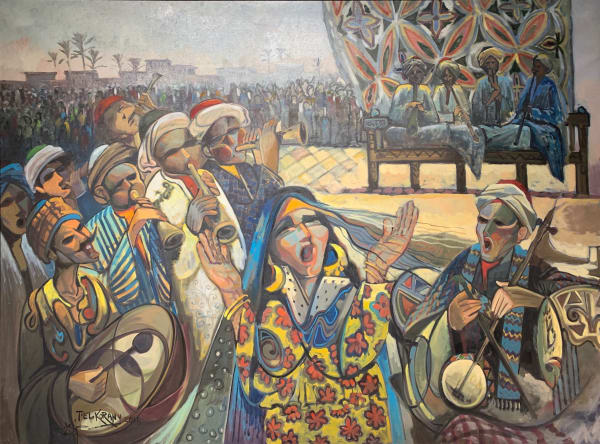 Taha El-Kourany Untitled, 2018 Oil on Canvas 150 x 200 cm 59 1/2 x 78 1/2 in