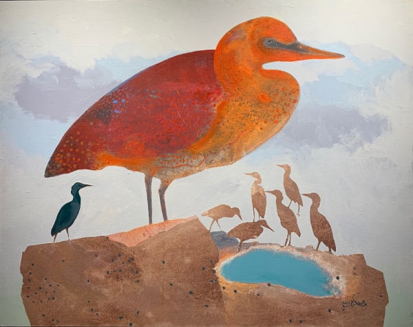 Abdel Wahab Abdel Mohsen اسطورة تحوت, 2021 Acrylic on Canvas 120 x 150 cm 47 1/4 x 59 1/8 in