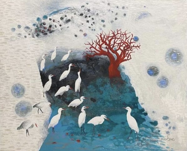 Abdel Wahab Abdel Mohsen Untitled, 2021 Acrylic on Canvas 120 x 150 47 12/50 x 59 3/50