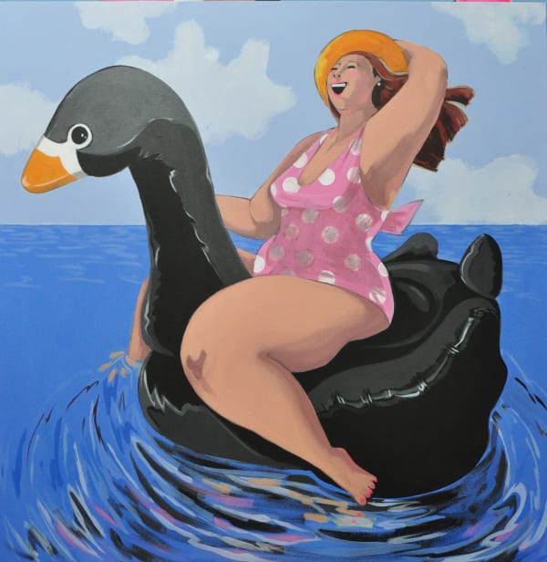 Esraa Zidan Mixed media on Canvas 100 x 100 cm 39 3/8 x 39 3/8 in