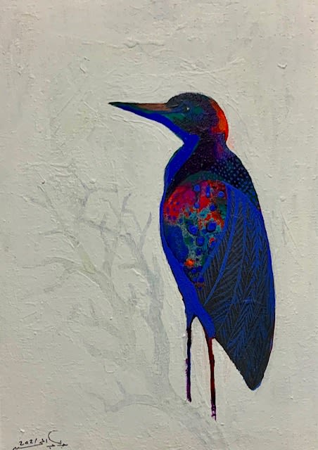 Abdel Wahab Abdel Mohsen Untitled, 2021 Acrylic on Canvas 60 x 43 23 31/50 x 16 93/100